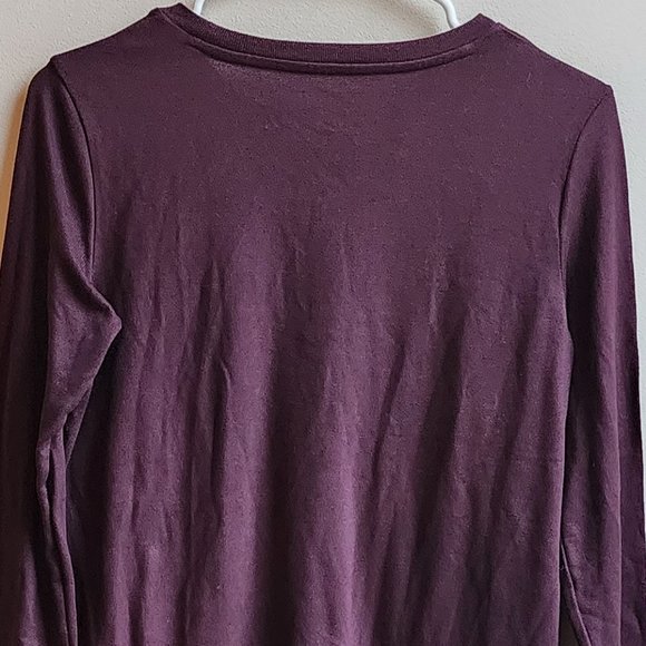 American Eagle Outfitters Deep Purple Long Sleeve Jersey Size Small - Picture 14 of 16